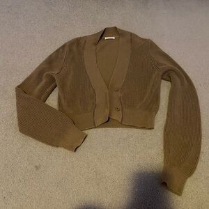 Brunello Cucinelli Brown Cardigan Sweater